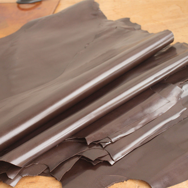 Curly Hills Sheepskin Leather Leather Leather handmade diy money pinch handbags with genuine leather Imports leather stock Head layer genuine leather material