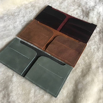 Short wallet material leather handmade leather diy material bag layer leather leather semi-finished warm-up activities