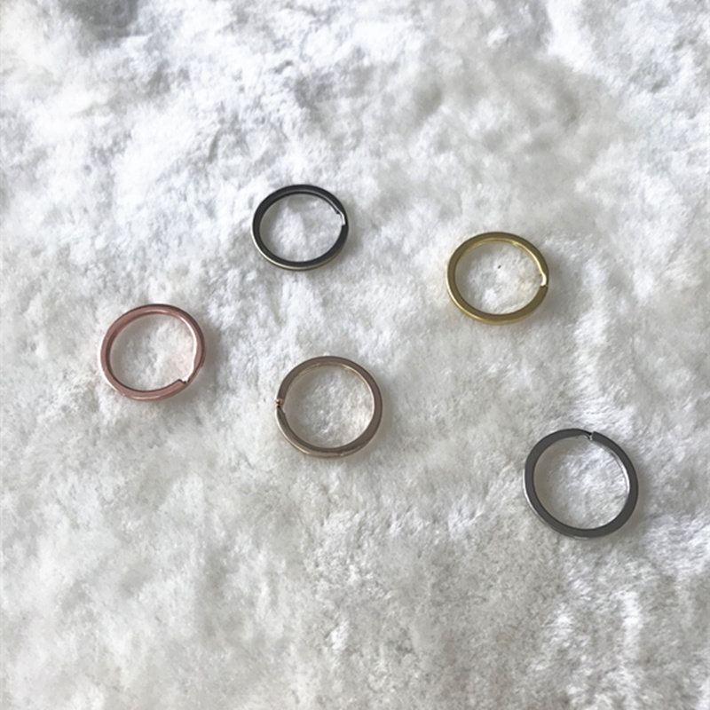 New key ring keyring handmade diy leather accessories for metal ring manual leather key packet accessories