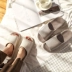 Dép vải lanh Nhật Bản dành cho nữ dép đi trong nhà đế dày chống trơn trượt đi trong nhà dành cho cặp đôi giày đế mềm bốn mùa dành cho nam 