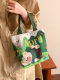 Fashionable Tote Bag for Women, 2026 New Style Canvas Bag for Outings, Lunch Bag, Snack Bag, Lunch Box, Commuter Handbag