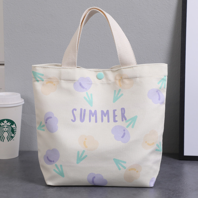Fashionable Canvas Tote Bag for Women, 2026 New Summer Lunch Box Small Cloth Bag, Miscellaneous Items Work Handbag Fashionable Canvas Tote Bag for Women, 2026 New Summer Lunch Box Small Cloth Bag, Miscellaneous Items Work Handbag