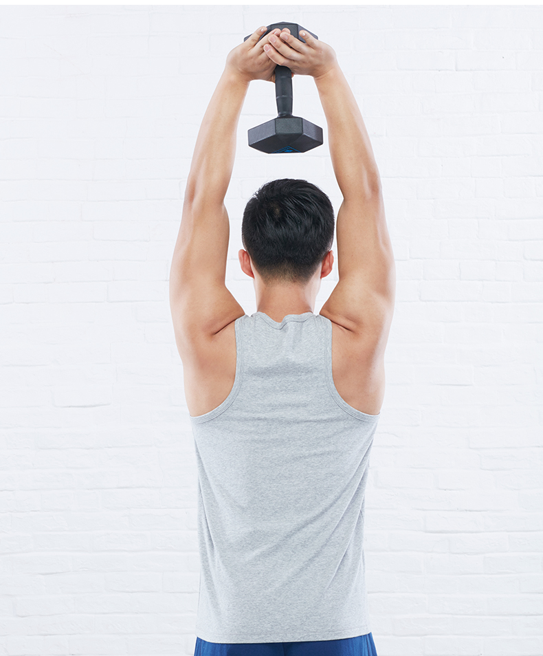 Áo thun thể thao Decathlon nam Slim cổ tròn rộng tập thể dục không tay giản dị mùa xuân và mùa hè cotton sinh viên GYPML áo ba lỗ nike