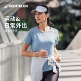 Спортивная быстросохнущая летняя шелковая дышащая футболка для спортзала, одежда для йоги, для бега, короткий рукав