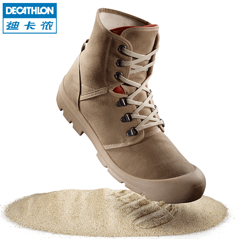 Decathlon outdoor desert boots men's shoes high-top women's flat retro boots new tooling boots tactical ODA