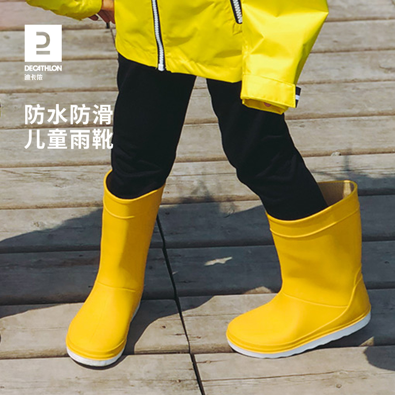 Di Cannon Flagship Store Children Rain Shoes Non-slip Waterproof Light Fashion Boy Girl Outdoor Parenting Rain Boots KIDK