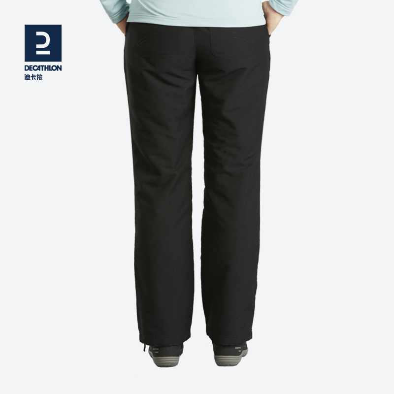 Decathlon official flagship store pants women's outdoor mountaineering windproof and cold protection plus velvet thick fleece warm winter ODT1