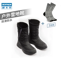 Флагманский магазин Decathlon Snow Boots Мужские наружные теплые водонепроницаемы