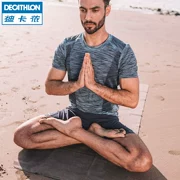 Áo thun yoga nam mùa xuân và hè Decathlon 2018 ngắn tay nhanh khô thoáng khí thấm mồ hôi