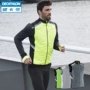 Decathlon thể thao vest nam mùa đông dày ấm ngoài trời tập thể dục giải trí chạy đào tạo vest RUN U áo thể thao nam có cổ