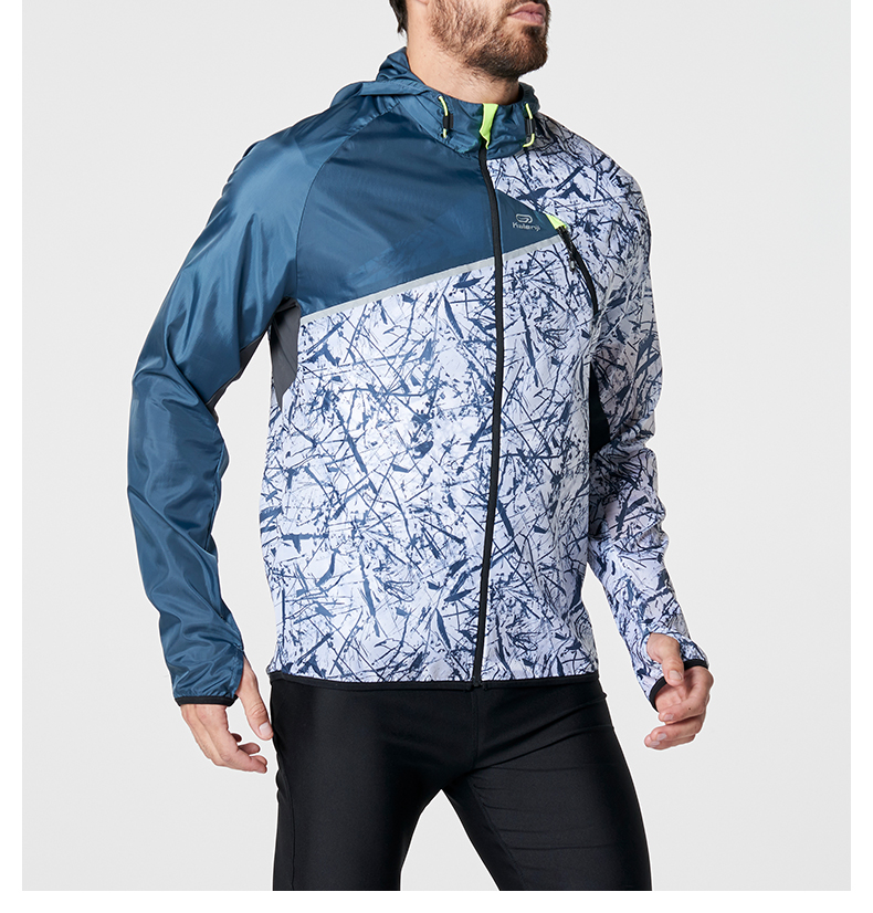 Decathlon áo khoác thể thao nam ngoài trời chạy đào tạo thoáng khí windproof off-road da áo gió áo khoác RUN C áo gió nam uniqlo