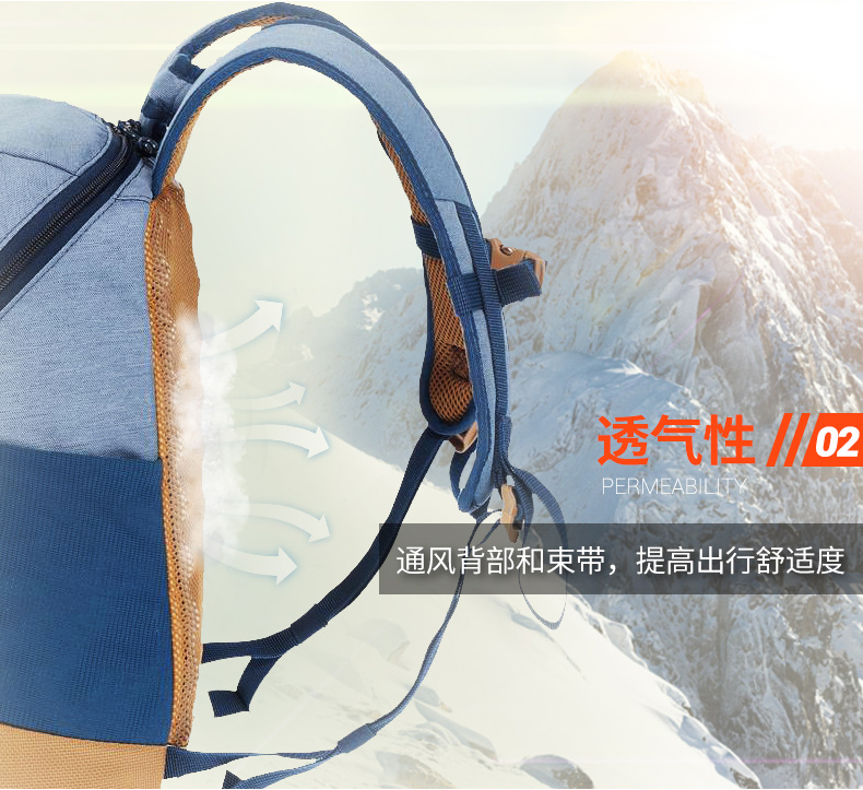 Ba lô ngoài trời Decathlon nam và nữ bình thường ba lô thể thao sinh viên túi nhỏ nhẹ 10L QUBP balo nữ hàn quốc