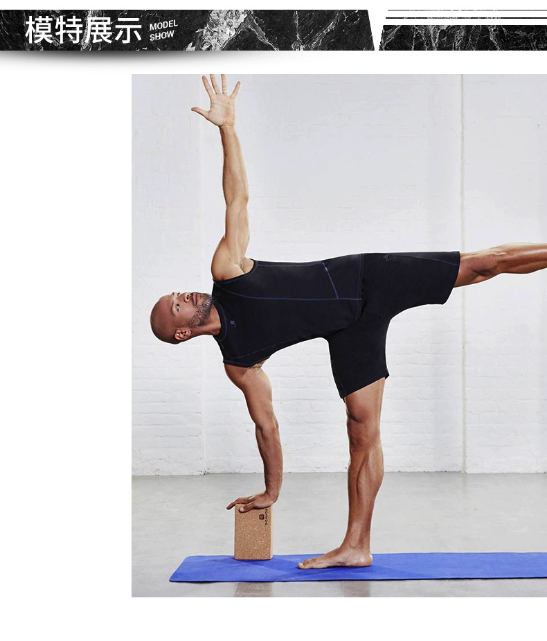Decathlon Cork Yoga Brick Brick Brick Chính hãng Mật độ cao Người mới bắt đầu Gạch xốp YOGAY ao tap yoga