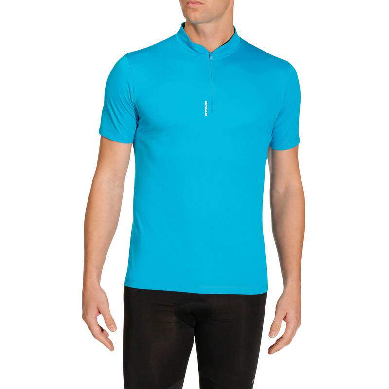 Спортивная одежда декатлон. Decathlon b'Twin одежда мужская. Декатлон b Twin футболка. Btwin short sleeved Cycling Jersey 300 голубая. Decathlon Jersey men Essential Black.