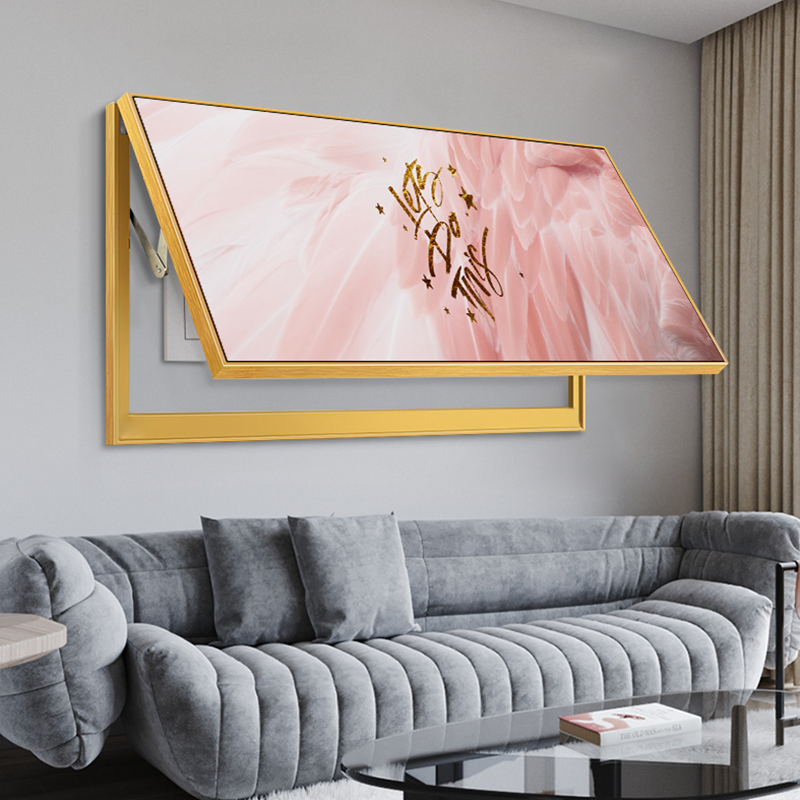 Modern and simple large-size meter box decorative painting living room dining room horizontal version distribution box switch box blocking painting