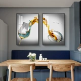 Бокал, современный и минималистичный декор для гостиной, легкий роскошный стиль