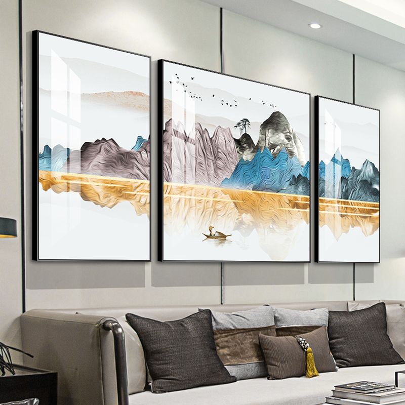 Các phong cách Trung Quốc Zen mực mới vẽ phong cảnh phòng khách trang trí  vẽ sofa nhỏ gọn bức tranh bối cảnh bức tranh tường hiện đại Lucky | Đồ Trang