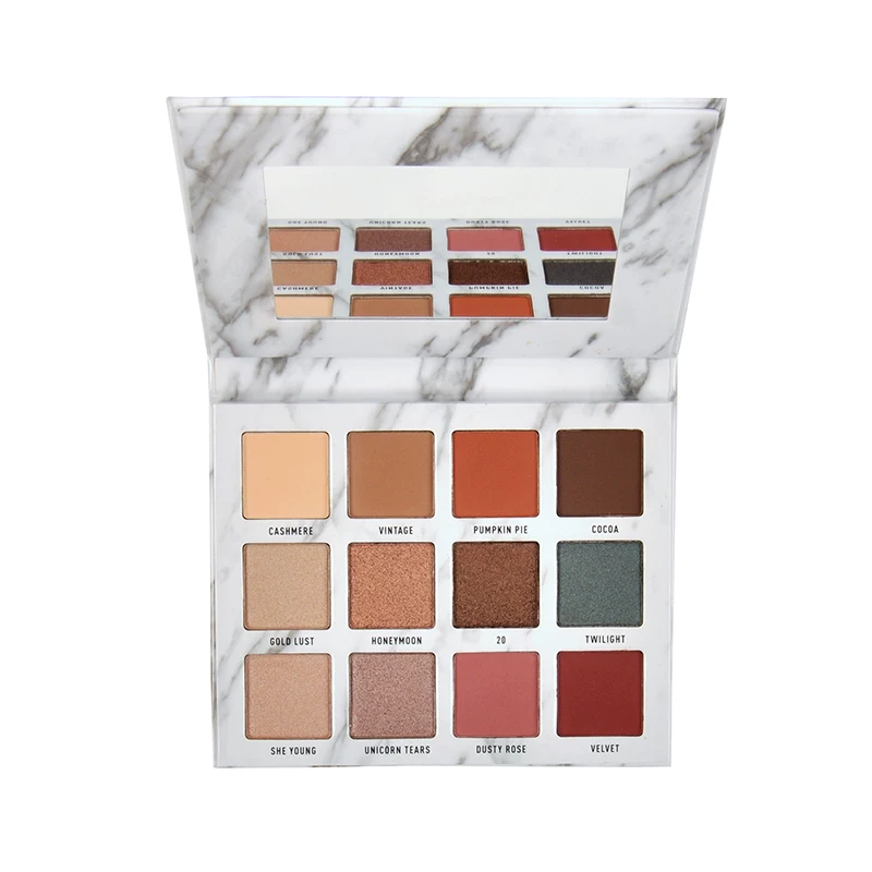 Палетка теней для век Venus Marble Marble Eye Shadow 12 цветов - синий порошок VM Reality Aesthetic Romantic Gold Worship