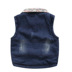 Áo vest denim cho bé sơ sinh 2018 mới cho bé gái denim 0-4 tuổi áo khoác trẻ em hàng chuẩn Áo ghi lê