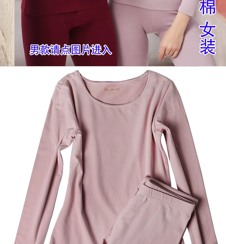 2019 cotton tươi Lycra cotton co giãn phù hợp với mùa thu quần áo dài cơ sở mùa xuân và mùa thu mỏng phù hợp với bộ đồ lót thoải mái phụ nữ - Phù hợp với nóng lên