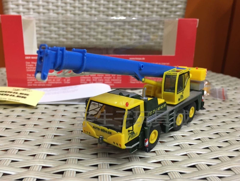 Herpa 1:87 mô hình hợp kim mô hình tĩnh xe tải cẩu Liebherr Miniaturmodelle