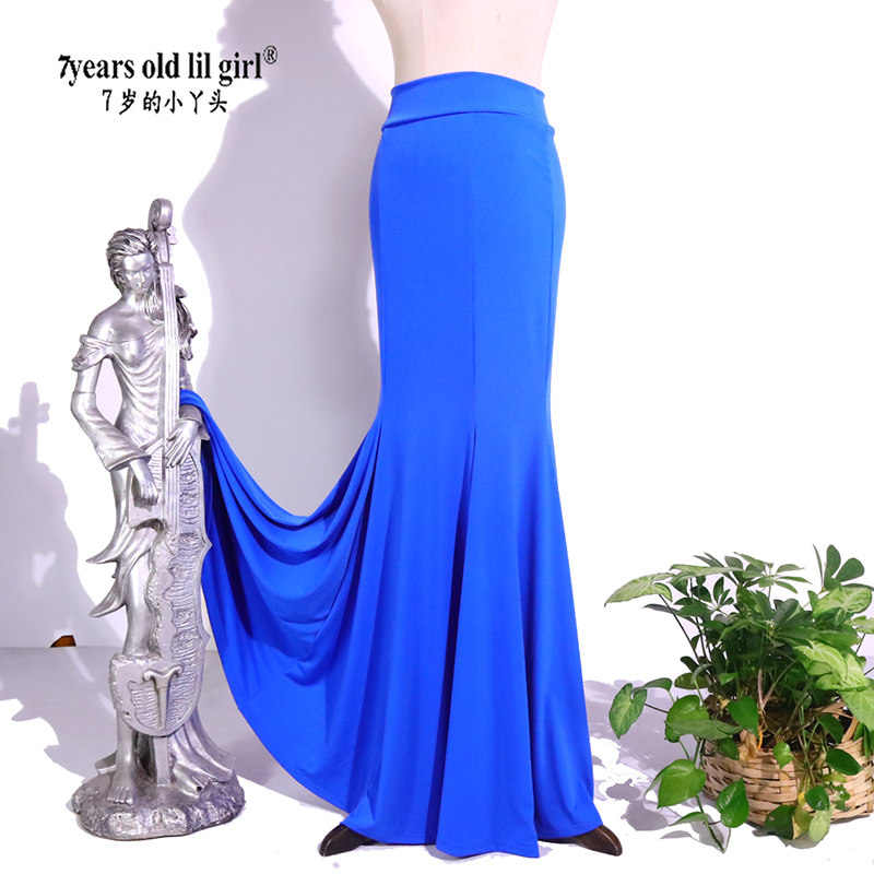 Flamengo Belly Leather Dancing Long Dress 2023 Autumn Winter New Norwegian Hemp Inserts Bag Hip Skirt EVV107-Taobao