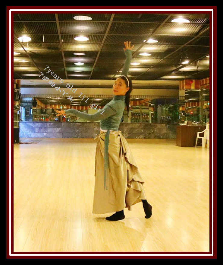 Belly Dance Down Dress Women's Big Swing Dress Rehearsal 2018 New French Snowy Silk Hot Sell-Taobao