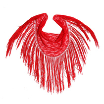 2021 New Flamenco Spanish Dance Large Shawl Scarf Korean Lace Tassel Performance CDO62