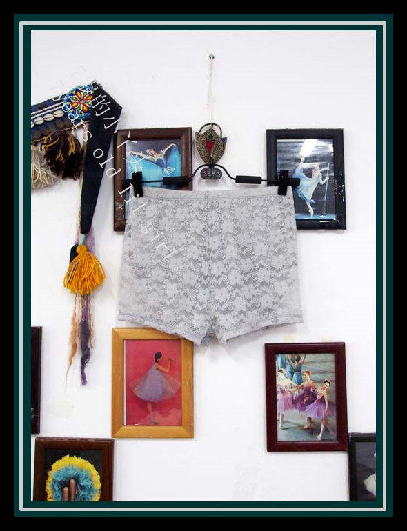 Pole dance yoga lace double layer anti-light life dual-purpose leggings little girl classic hot sale CB87