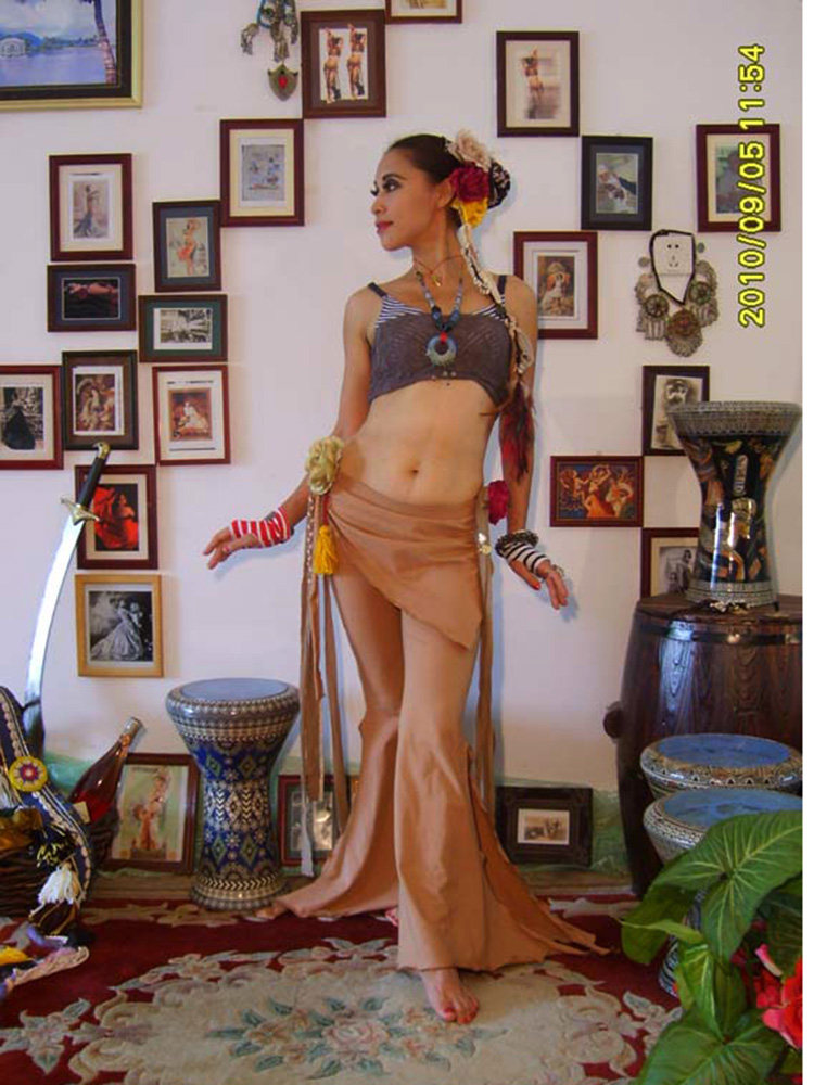Belly Dance Tribal Trumpeter Pants New elastic cotton small fart Corner Brands Private development AC37-Taobao