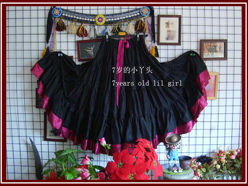Dance Suit Hot Pin ATS Tribe Belly Leather Dance Gypsy Full Cotton 4 Floors 16 m Sides Plus Major Skirt EI32-Taobao