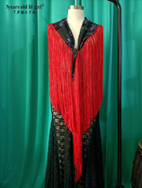 2021 New Flamenco Spanish Dance Large Shawl Scarf Tassel Performance Brand Design CB20