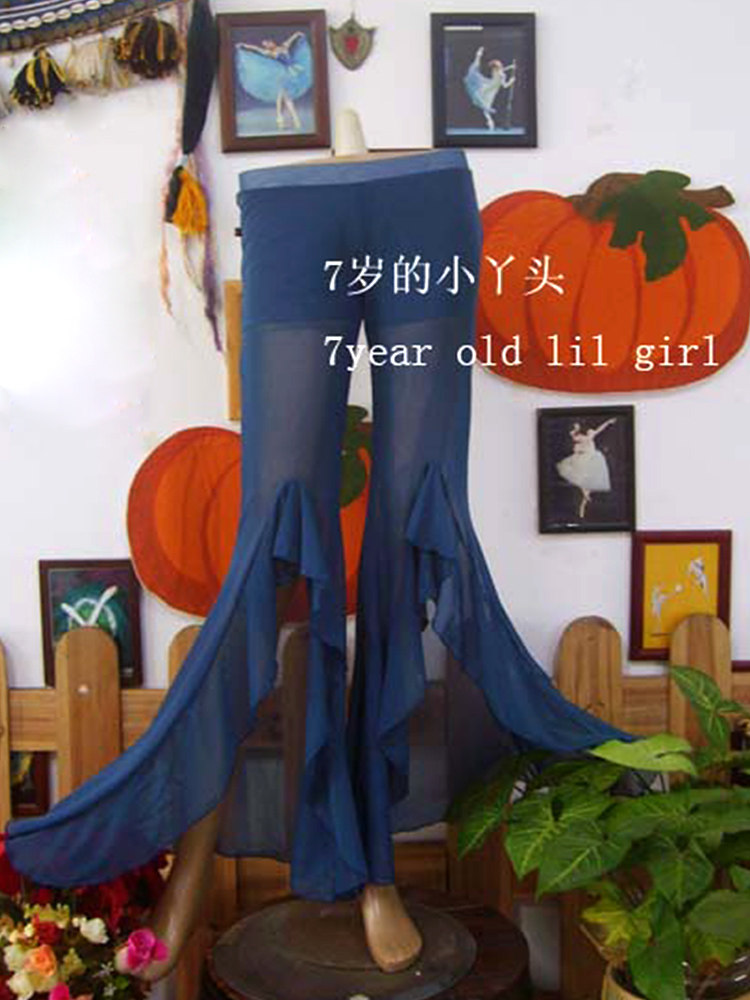 Belly dance Next dress German water sand front slit Lotus Leaf sidehorn Trumpet Pants Little Girl Classic Original Design CL34-Taobao