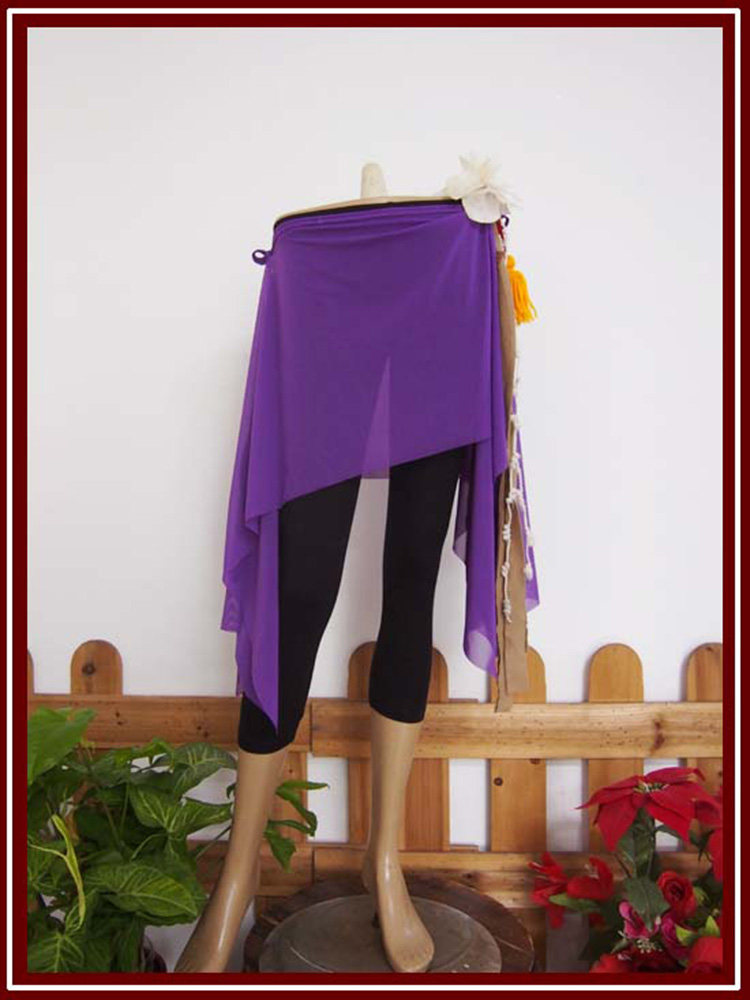 Dance suit exercises to perform a brand design Tribal belly leather dance Taiwan water sand 2 pieces of hip skirt BQ72 -Taobao