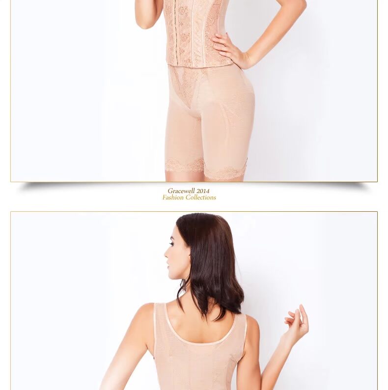 Tingmei sau sinh corset cơ thể áp lực mạnh mẽ hông hông hỗ trợ đốt cháy mỡ ngực giảm béo đồ lót chia tách quần sịp