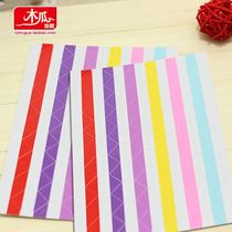 Growth Memorial Book Record Book DIY Paper Corner Sticker Color 6 Color Photo Corner Sticker