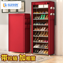 Simple shoe cabinet dustproof shoe rack Multi-layer household dormitory door economical indoor good-looking storage artifact large capacity