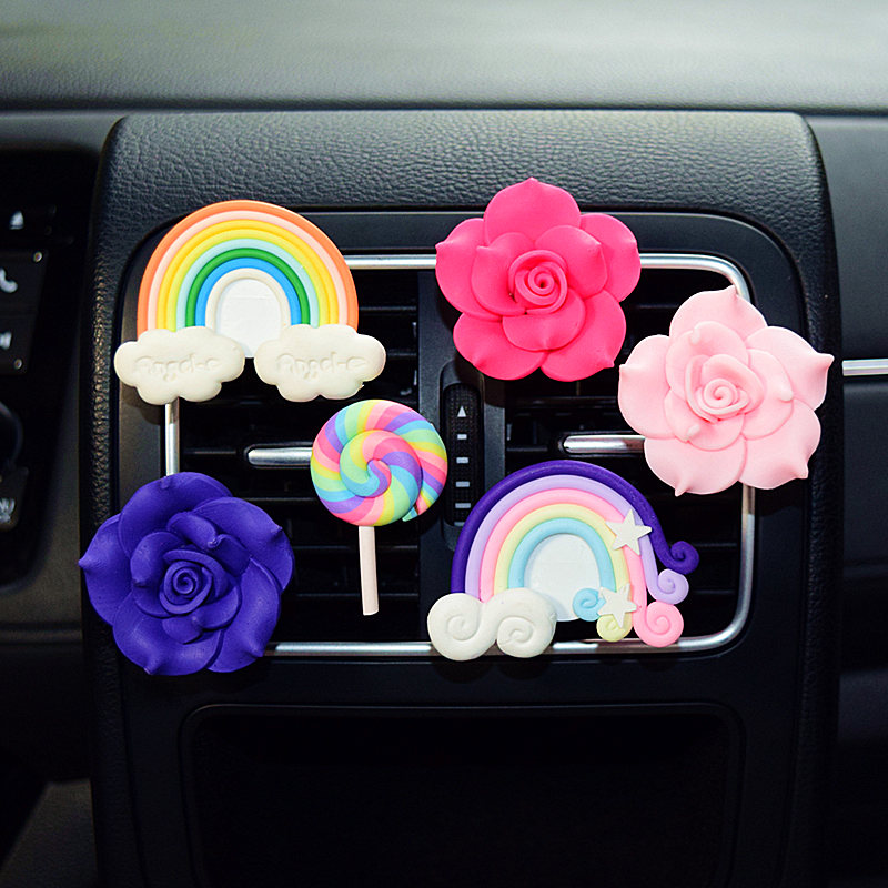 Car Air Outlet Perfume Clip Decoration Cartoon South Korea Lady Car Air Outlet Perfume Car Air Conditioning Mouth Perfume-Taobao