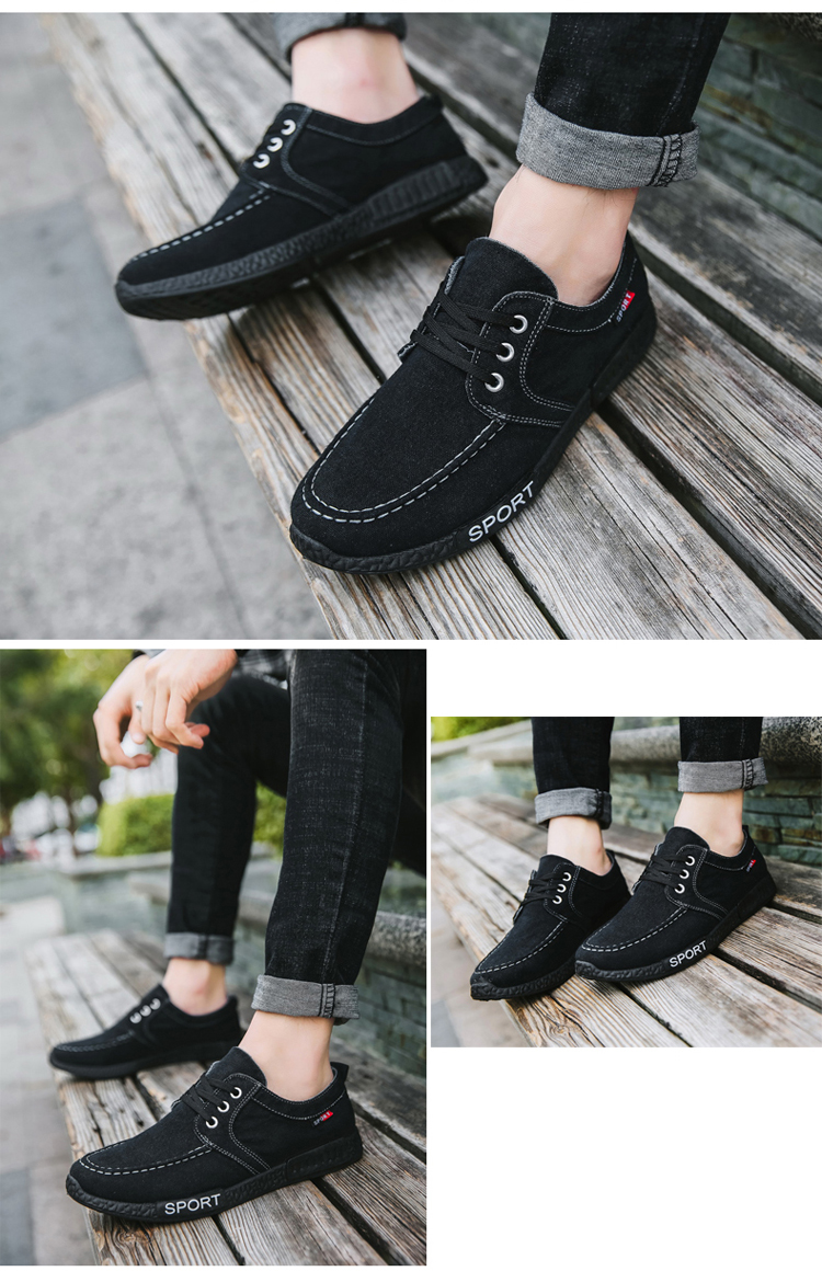Giày nam mùa xuân 2019 Giày đế bệt Hàn Quốc - Plimsolls giày thể thao nam đẹp