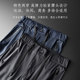 Ice silk sports pants men's loose elastic thin section elastic waist men's pants quick-drying pants straight tube ultra-thin drape summer trousers