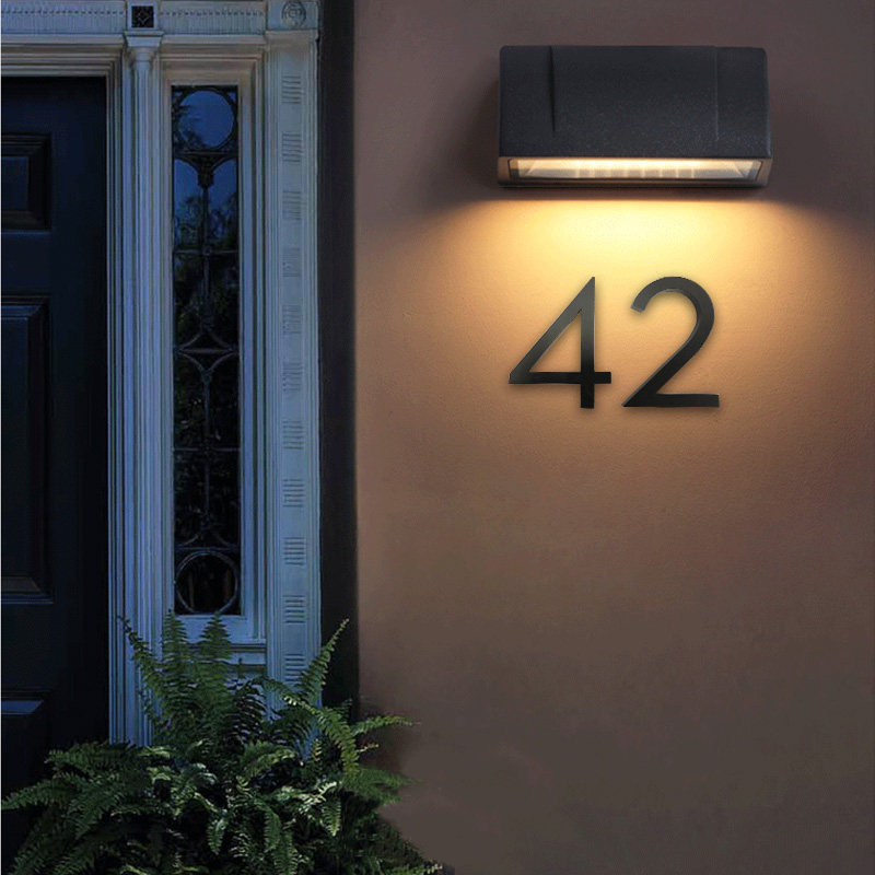 6-inch aluminum digital house number homestay hotel villa room number plate company department door number plate plaque