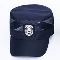 (Пришитый вариант) Полусетчатая синяя быстросохнущая шапка