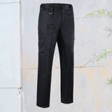 Черные летние рабочие износостойкие дышащие штаны для работы, оверсайз