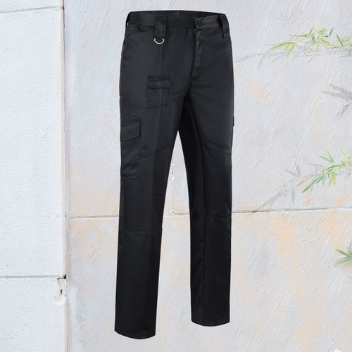 Черные летние рабочие износостойкие дышащие штаны для работы, оверсайз