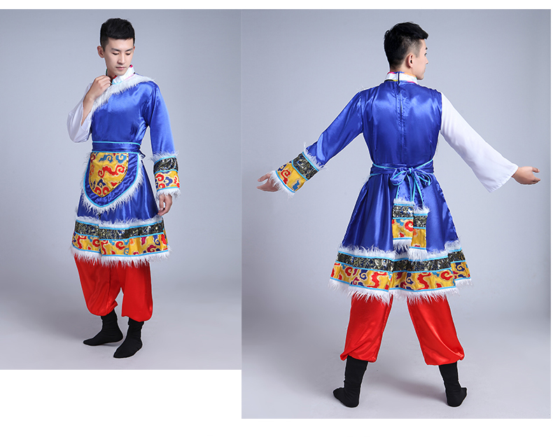 Trang phục Tây Tạng nam trang phục biểu diễn trang phục Tây Tạng shop ban do dan toc