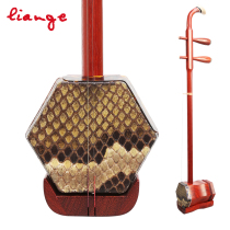 Redwood Erhu Hexagon Beginners Special Ethnic Musical Instrument Mang Pi Advanced Professional Performance Pony Tail Accessories Full Set