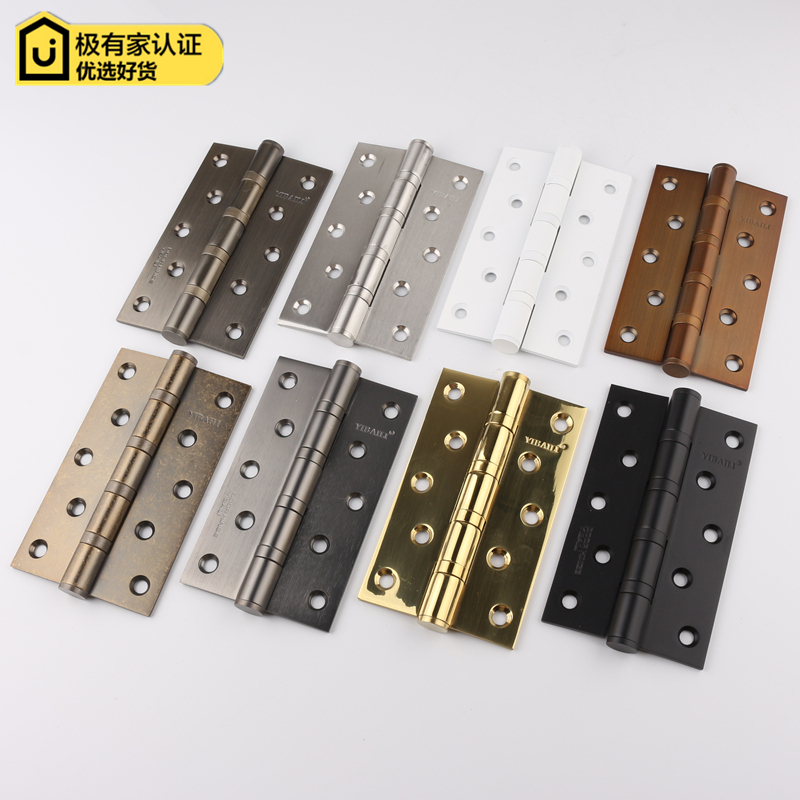 Ebili gray black 5 inch hinge door indoor gold thickened silent bearing green bronze large hinge 5*3*3