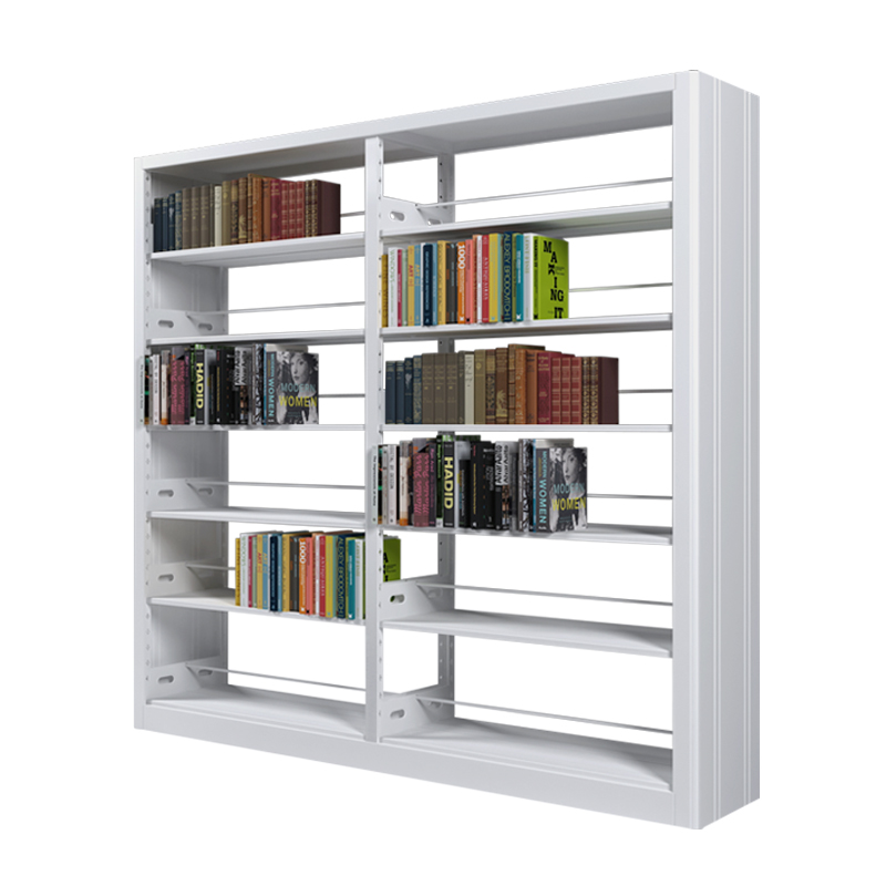 Steel Bookshelf Bookstore School Library Bookshelf Single Sided