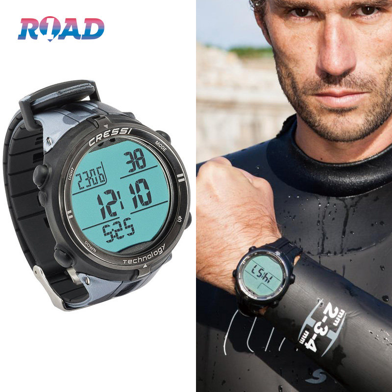 Cressi Drake Pro Freediving Computer Table Dynamic Static Mode Closed Air Screen Suction Competitive Endurance