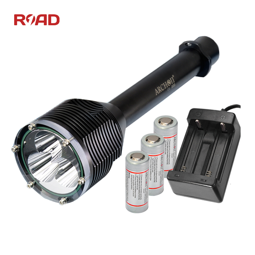 Archon D33 diving flashlight Austrian pupil strong light LED long-range king 26650 battery fishing and hunting archaeological searchlight